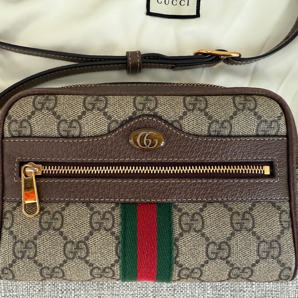 ** Pre-Loved ** Gucci GG Supreme Mini  Ophidia Cross Body Camera Bag - Picture 2 of 10